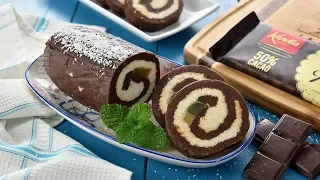 Chocolate biscuit roll | JamilaCuisine