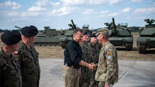Polscy żołnierze szkolą się na czołgach Abrams