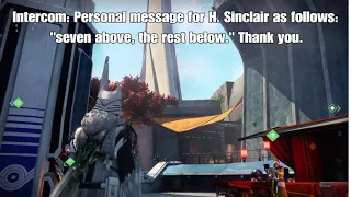 Idle Dialogue, The Tower | Intercom: "Personal Message for H. Sinclair" | Destiny