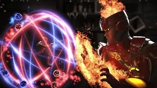 Injustice 2 : Atom Vs Firestorm - All Intro/Outros, Clash Dialogues, Super Moves