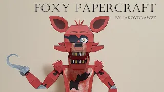 tutorial de Foxy papercraft (FNAF)