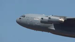 RAAF Boeing C17A Globemaster III A41-213 Departing Darwin Airport