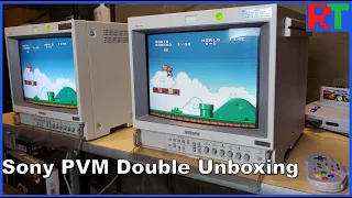 I bought twin PVMs on eBay, Did I get a good deal? - Sony CRT Unboxing