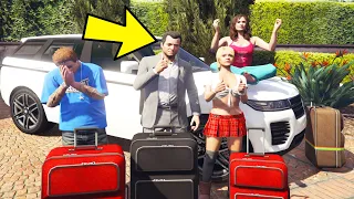 What Happens if Michael's Family Goes on a Road Trip in GTA 5 (funny)