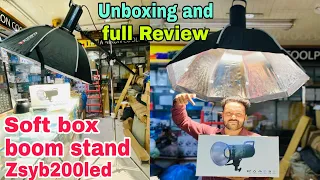 Unboxing Cantinouns Light 200W Octa With Grid and Boom Stand kit || price in 2024 || Urdu/hindi