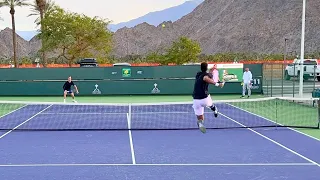 Gael Monfils v. Jiri Lehecka - 2023 IW Court Level Practice [4k 60fps]