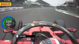 Leclerc pole lap mexicano 🇮🇹 gp telemetry 2019