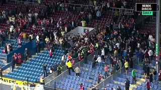 Arsenal fans clashed in the stadium