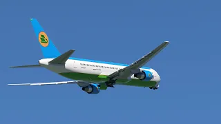 Uzbekistan Airways UK67004 Landing Taxi Takeoff DME UUDD Moscow | UK67001 Landing TAS UTTT Tashkent