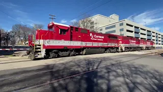 NS local meets RJ Corman at Southern JCT