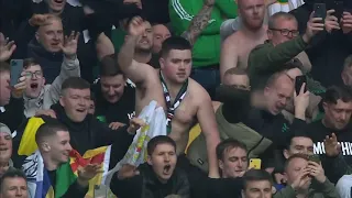 Celtic Players Celebrate With Fans After Glasgow Derby Win! | Rangers 1-2 Celtic