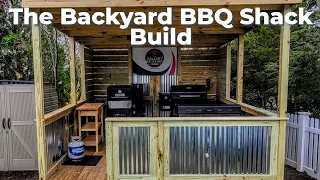 Building a Backyard BBQ Shack |  Let's Tour My BBQ SHACK | first look