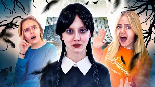 Convincing MY FRIENDS I'm WEDNESDAY ADDAMS for 24 HOURS! *Bad Idea* ft/ Fun Squad Family