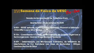 Apresentação de Trabalhos Orais - Sessão 1