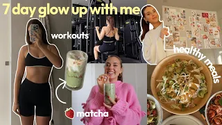 spend a week with me: 7 day glow up, 🍓matcha recipe, life updates