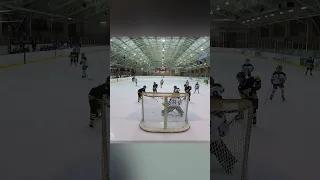 incredible split save! 🥅 #GoalieHeroics