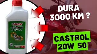Teste real do Castrol 20W 50, será que dura 3 000 km na motocicleta?
