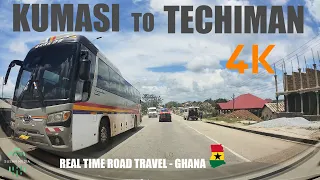 Kumasi To Techiman Road Travel with a Mercedes Benz W202 C180 in Ghana 4K