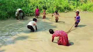 Amazing net fishing video - Best traditional net fishing video by village people (Part-08)