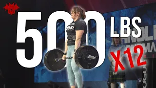 500lbs deadlift x12 ft. Lucy Underdown