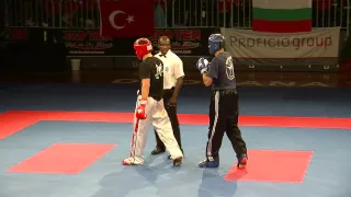 Artem Byelov UKR v Duke Nwamerue BUL WAKO European Championships 2014