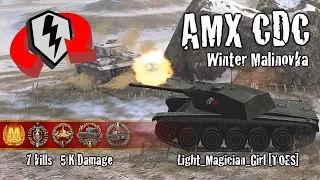 WoT Blitz AMX CDC - 7 Kills 5k Damage Replay