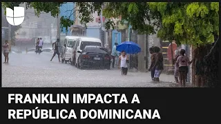 En un minuto: la tormenta tropical Franklin amenaza República Dominicana y Haití