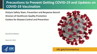 AAKP HealthLine Webinar: Coronavirus & Kidney Patient Update: A CDC Expert Webinar hosted by AAKP