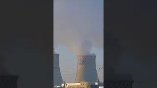 Industrial Smoke From Chimneys 🌫️ #smokey #shorts #foggy #fog #chimney #relax #deepsleep