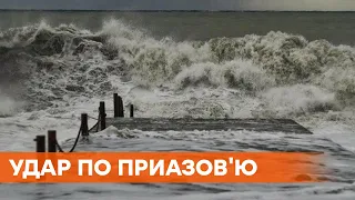 Удар Азовського моря. Півтораметрові хвилі розтрощили українські пляжі