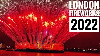 London Fireworks 2022 🎆 | London Fireworks Display at Greenwich 1st January 2022 [4K HDR]