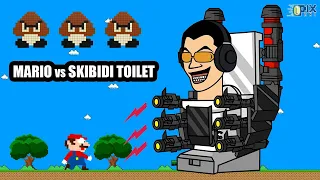 Skibidi Toilet With Mario ! | The Super Mario Bros  Game Animation