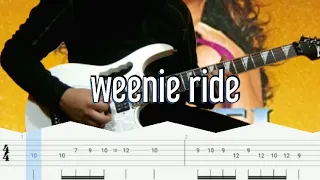 How to play | weenie ride-Steel Panther(guitar solo with Tab lesson)