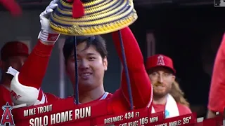 MIKE TROUT & OHTANI GET BACK TO BACK HOMERUNS INSANE!😱🔥#shorts #mlb #baseball #miketrout