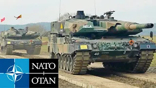 NATO. Alliance Armored Forces are preparing for Defense in Poland.