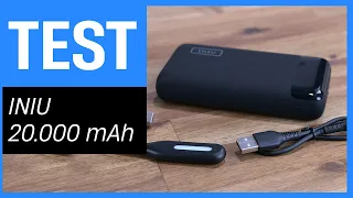 INIU Powerbank im Test - 20.000 mAh mit Licht