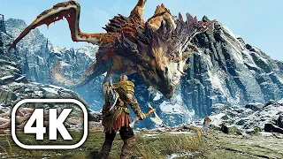 God of War (PS5) | Dragon Boss Fight (4K Ultra HD)