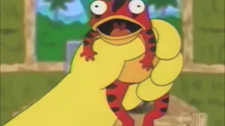 Homer licking toads