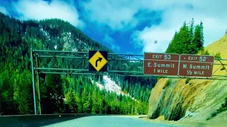 Driving Through Snoqualmie Pass || Beautiful Washington State