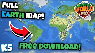 How To Get Earth Map in World Box! | 2024