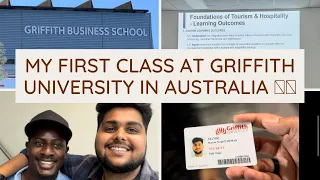 MY FIRST CLASS IN GRIFFITH UNIVERSITY GC,AUSTRALIA🇦🇺| FINALLY GOT MY ID CARD 🪪| MADE FEW FREINDS