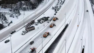 Winter storm forces closures of major highways as heavy snowfall pummels Toronto