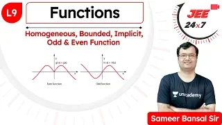 JEE Maths: Functions L9 | JEE 24x7 | Sameer Bansal Sir