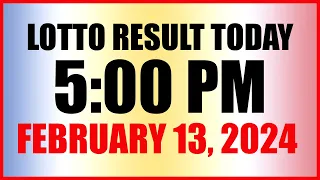 Lotto Result Today 5pm February 13, 2024 Swertres Ez2 Pcso