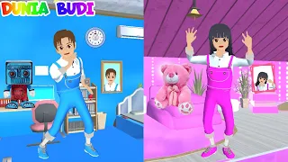 Kamar Yuta Warna Biru Vs Kamar Mio Warna Pink 24 Jam | Sakura School Simulator