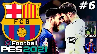 PES 2021 Barcelona Master League EP6 - FIRST EL CLÁSICO VS REAL MADRID!😱