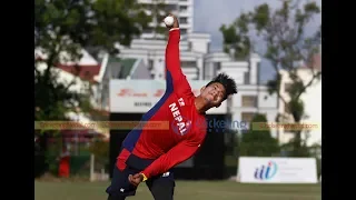 Sandeep Lamichhane's excessive turn while bowling