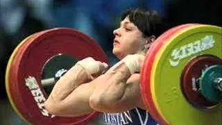 Svetlana Podobedova of Kazakhstan wins Olympic weightlifting gold  Women's 75kg weightlifting