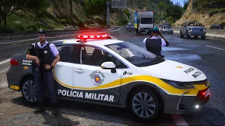 INDIVÍDUO é PRESO pelo TÁTICO OSTENSIVO RODOVIÁRIO | GTA 5 POLICIAL