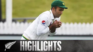 Amir's Eventful First Over in Short Day | HIGHLIGHTS | 2ndTest, Day 1 - BLACKCAPS v Pakistan, 2016